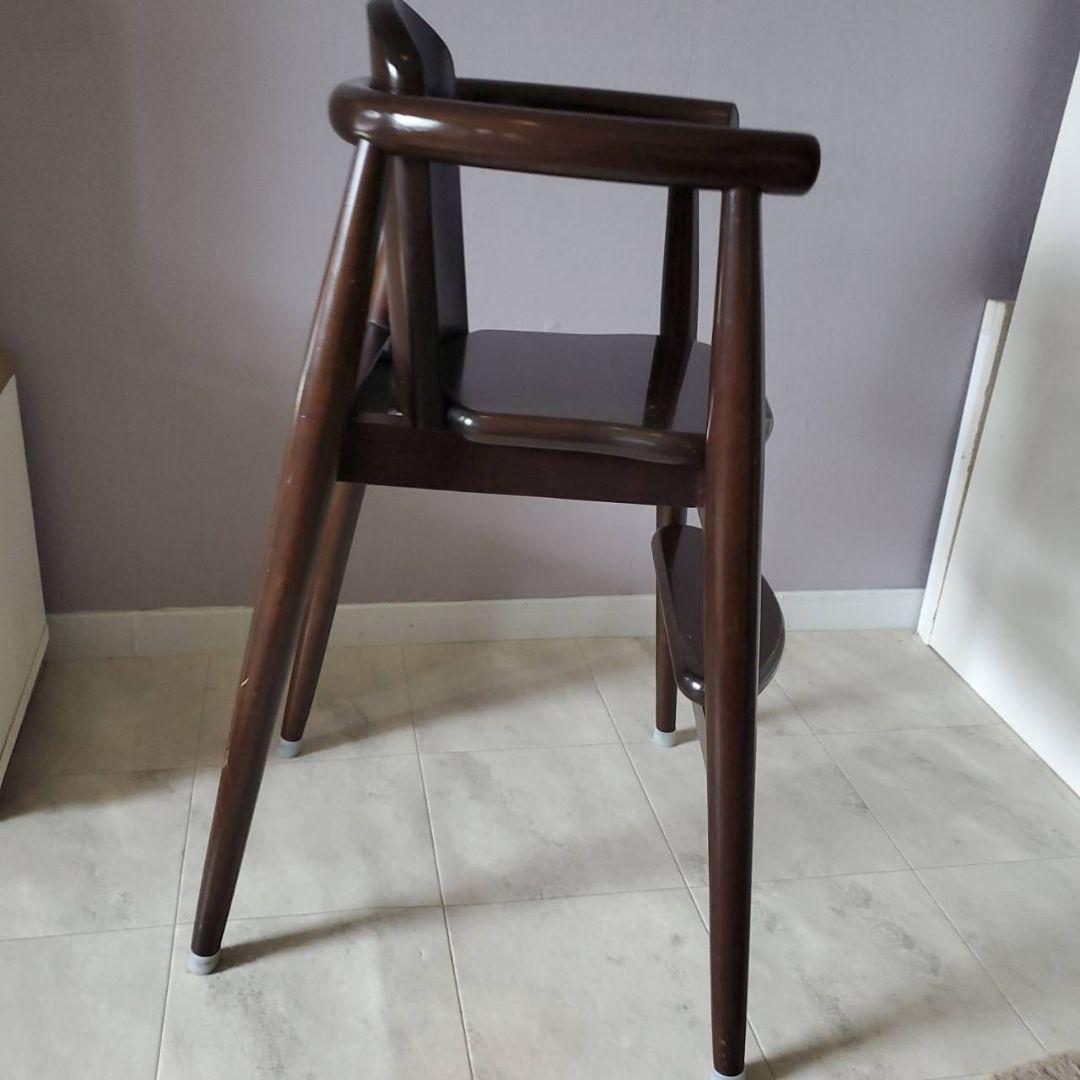 CRES 木製 ハイチェア ベビー キッズ 北欧 クレス 家具 ダークブラウン