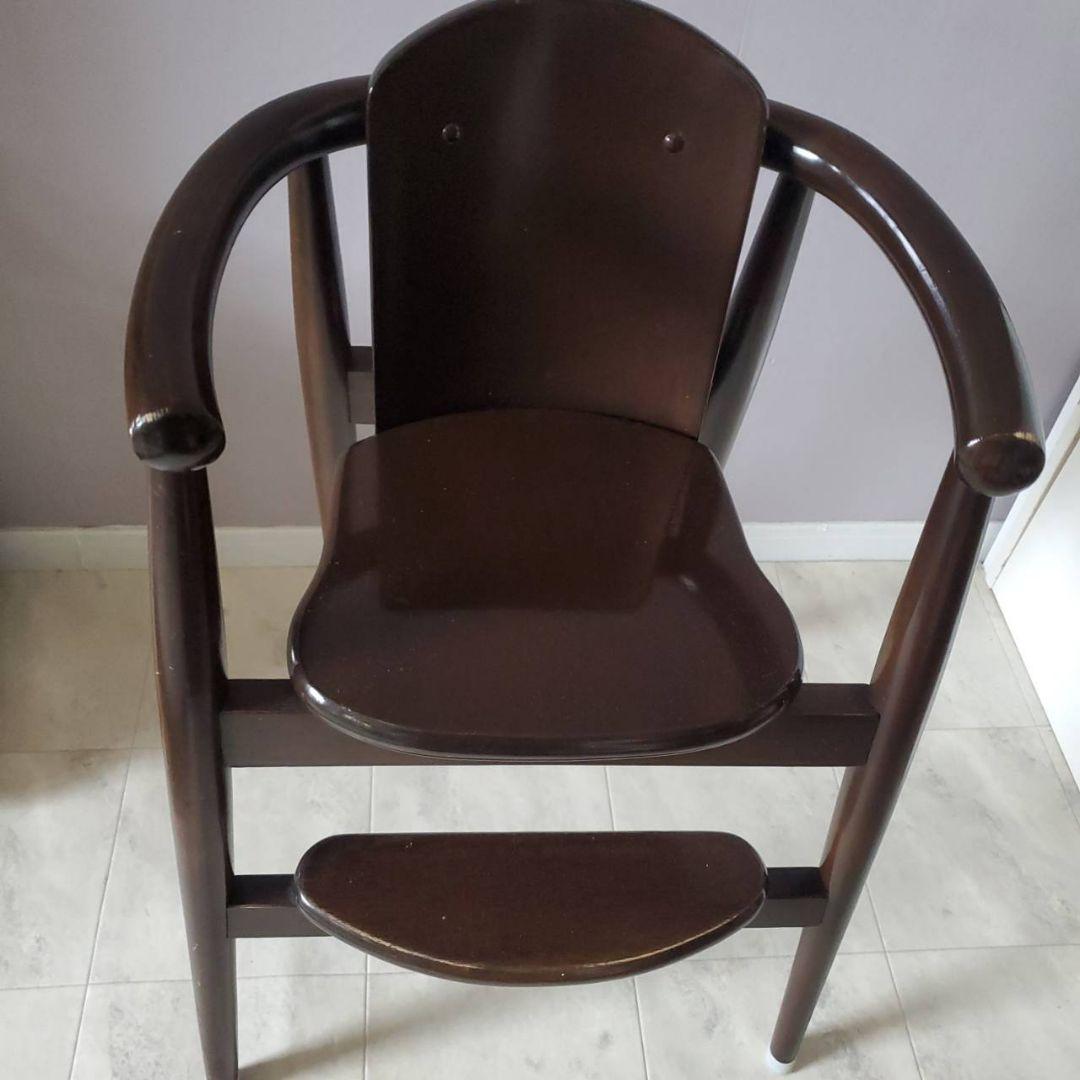 CRES 木製 ハイチェア ベビー キッズ 北欧 クレス 家具 ダークブラウン