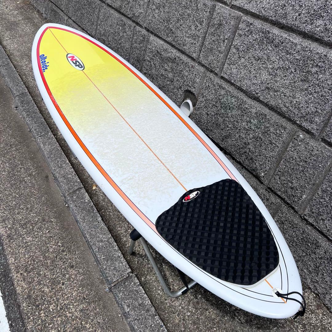 美品　NSP ファンボード　7’2ft ミッドレングス　さすぐ使える　良好