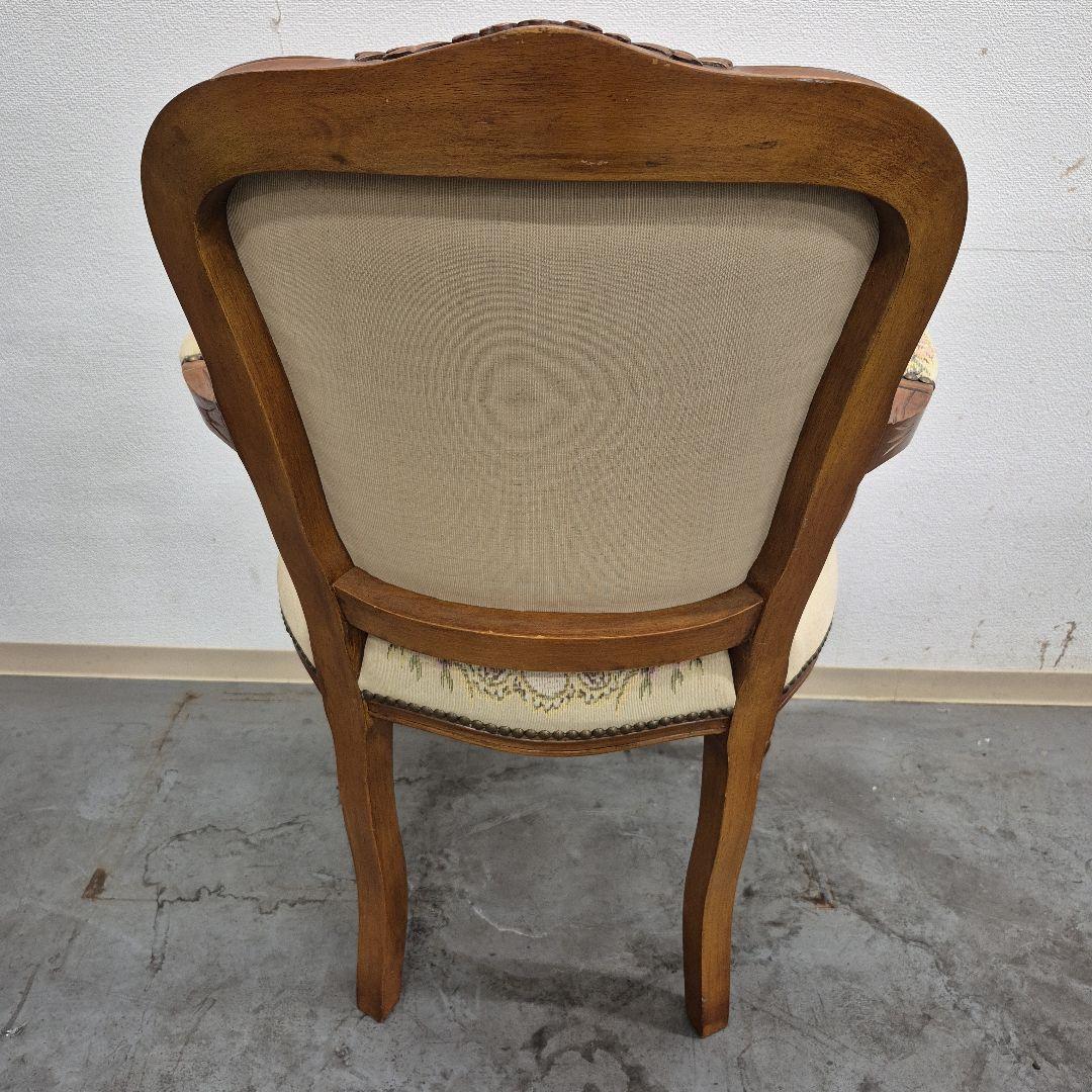 M7/1224y04　木製椅子 アンティーク調 クラシックチェア