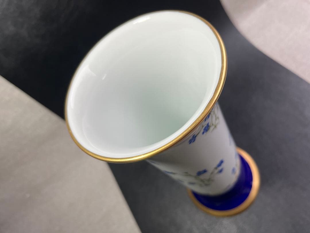 深川製磁 君島一郎 9号花生　花瓶　　Bエレガンス