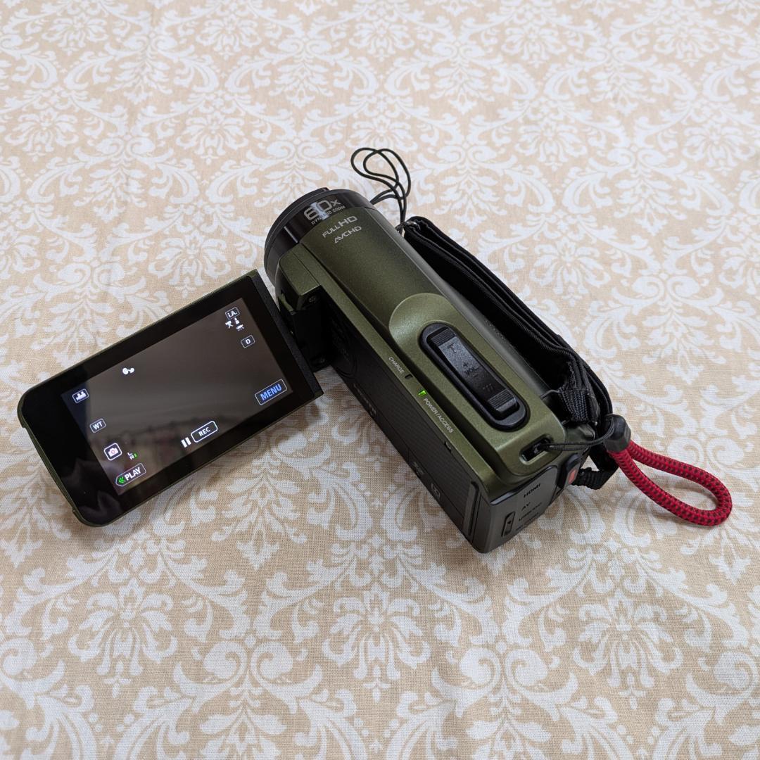 JVC ビデオカメラ Everio R 防水 防塵 32GB カーキ色