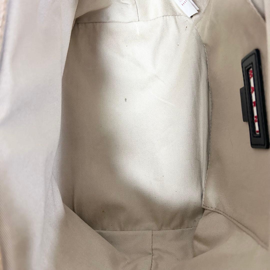 MARNI マルニ GLOSSY GRIP ハンドバッグ レザーハンドル