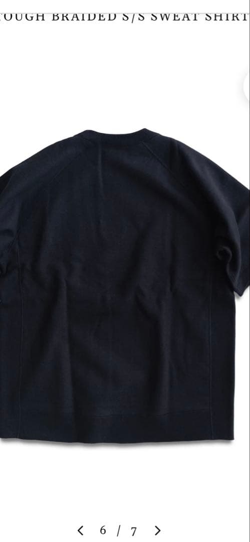 WASEW TOUGH BRAIDED S/S SWEAT SHIRT 黒