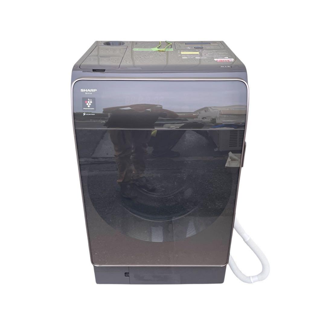 SHARP ドラム式洗濯機 本体 ブラック