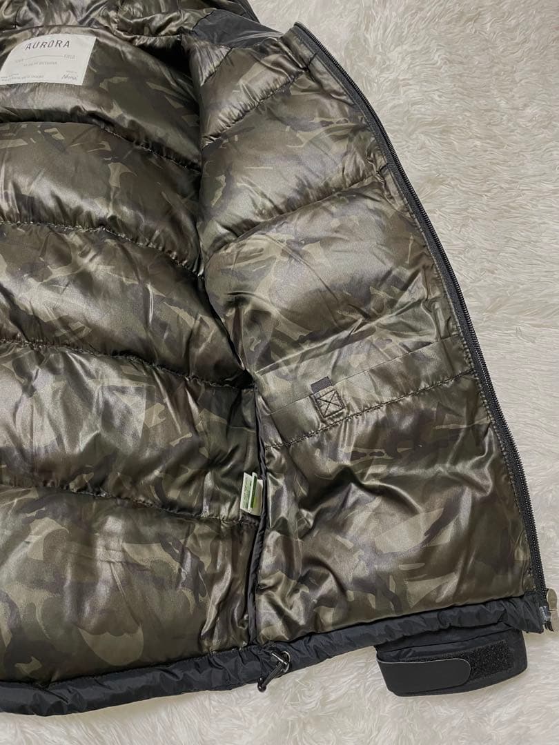 NANGA アーバンリサーチドアーズ オーロラ　ダウンジャケット S 黒 迷彩