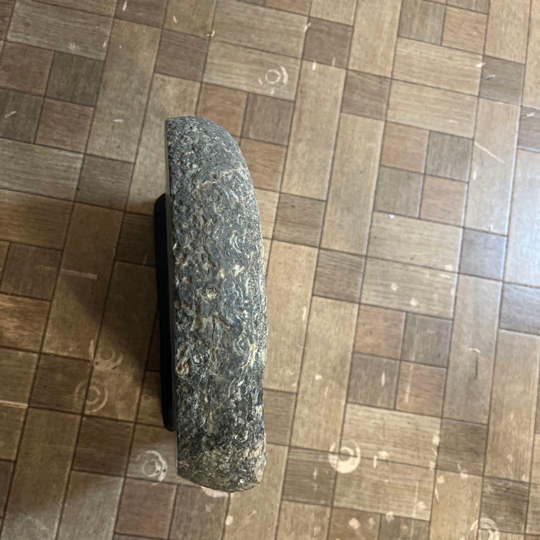 アゲートのオーバル置物（スタンド付き）