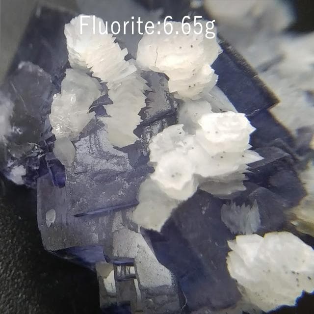 6.65g　パープルフローライト　鉱物標本　フローライト