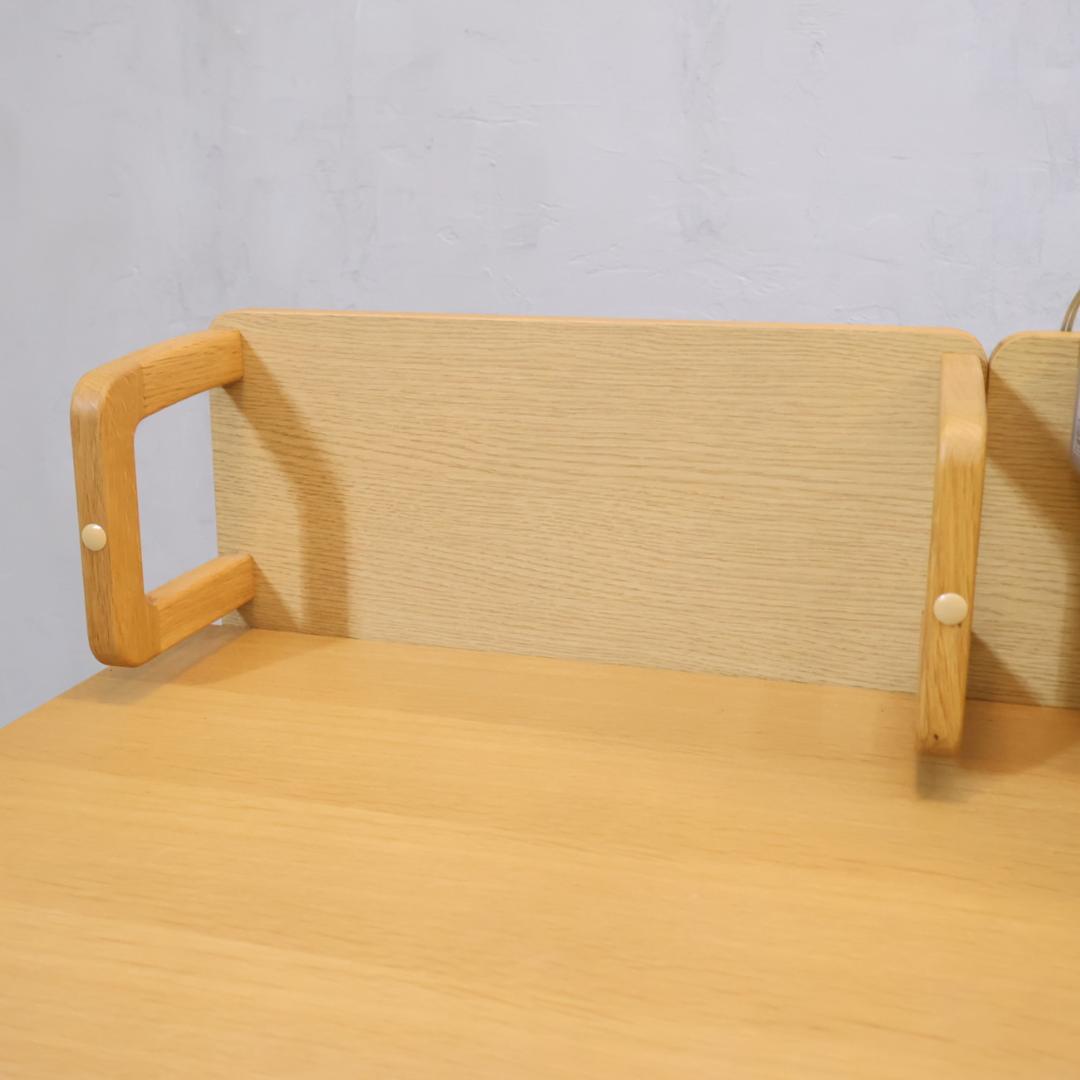 karimoku カリモク オーク材 デスクセット 学習机 ワゴン付 ライト付