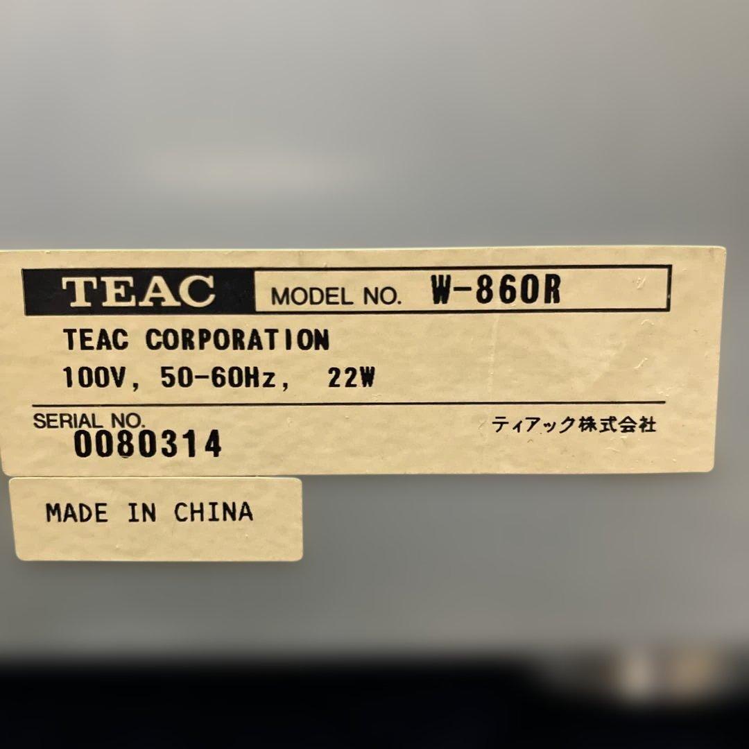 【如月価格】《完動品》TEAC W-860R Wカセットデッキ(リモコン付