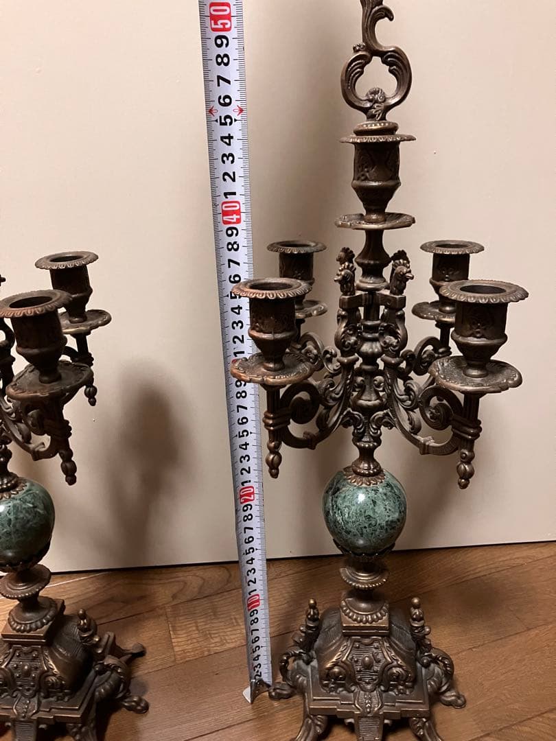 アンティーク キャンドルスタンド 2点セット