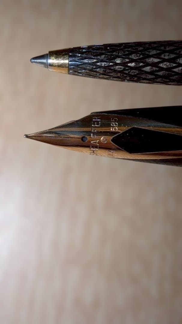 ☆SHEAFFER 万年筆・ボールペンセット　スターリングシルバー　筆記未確認