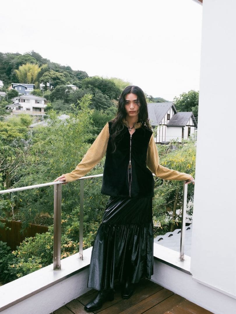 sahara（MARTE）Fur Docking Zip Top