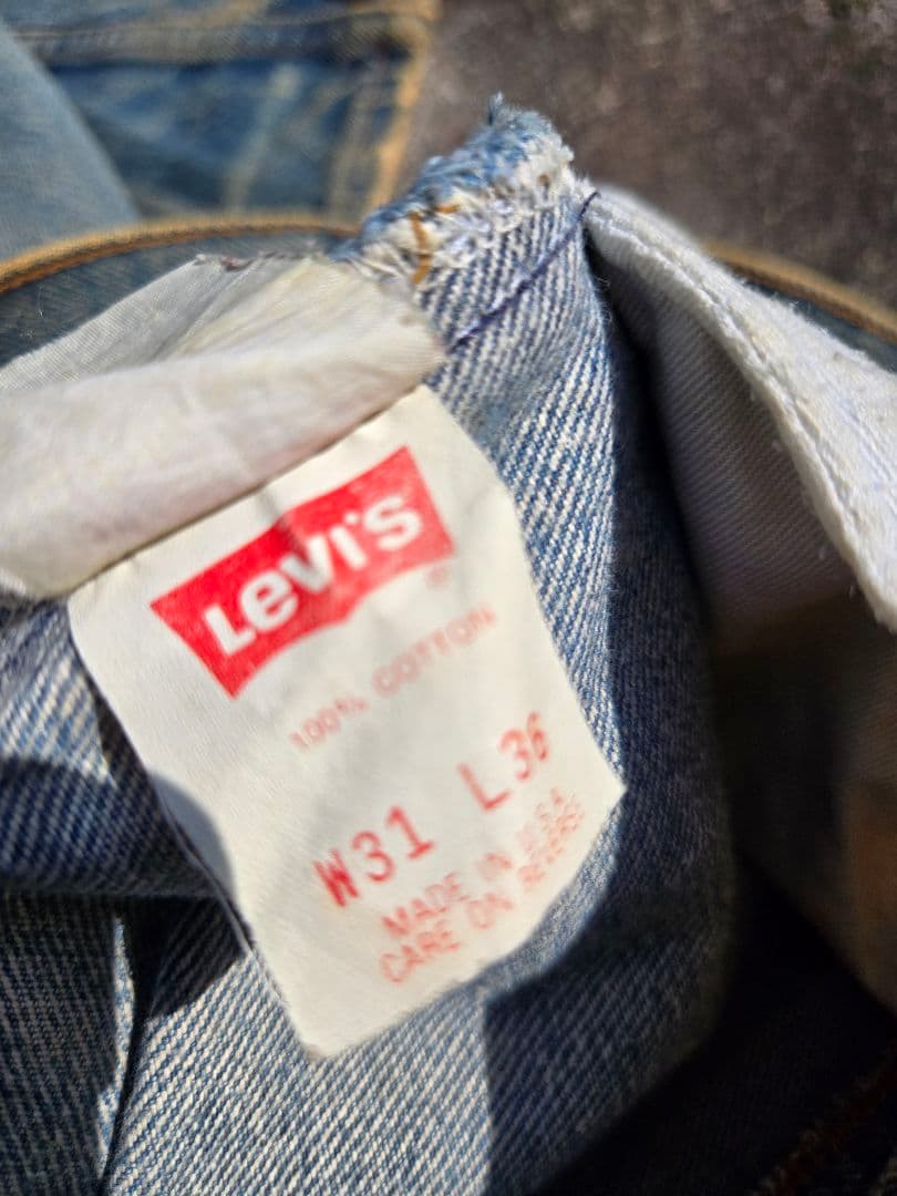 【555バレンシア】99年製 Levi's 501 USA製 濃淡極上フェード
