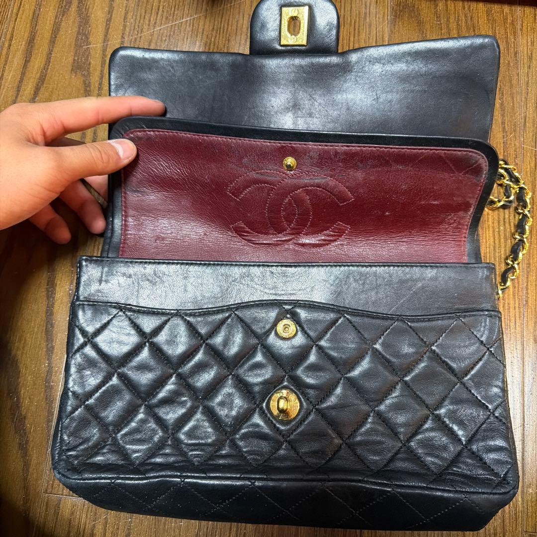 シャネルヴィンテージ マトラッセ23ラムスキン レディースショルダーバッグバッグ