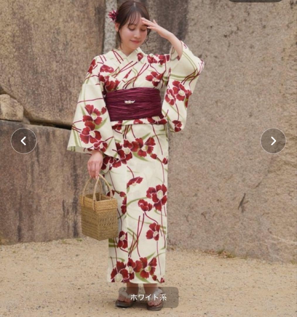 utataneオリジナルデザイン 国内染色 浴衣 帯セット