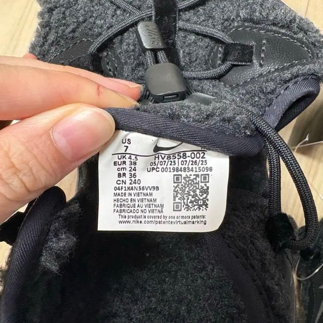 【NIKE/ナイキ】新品✨エアマックスココ ファー サンダル ブラック 24cm