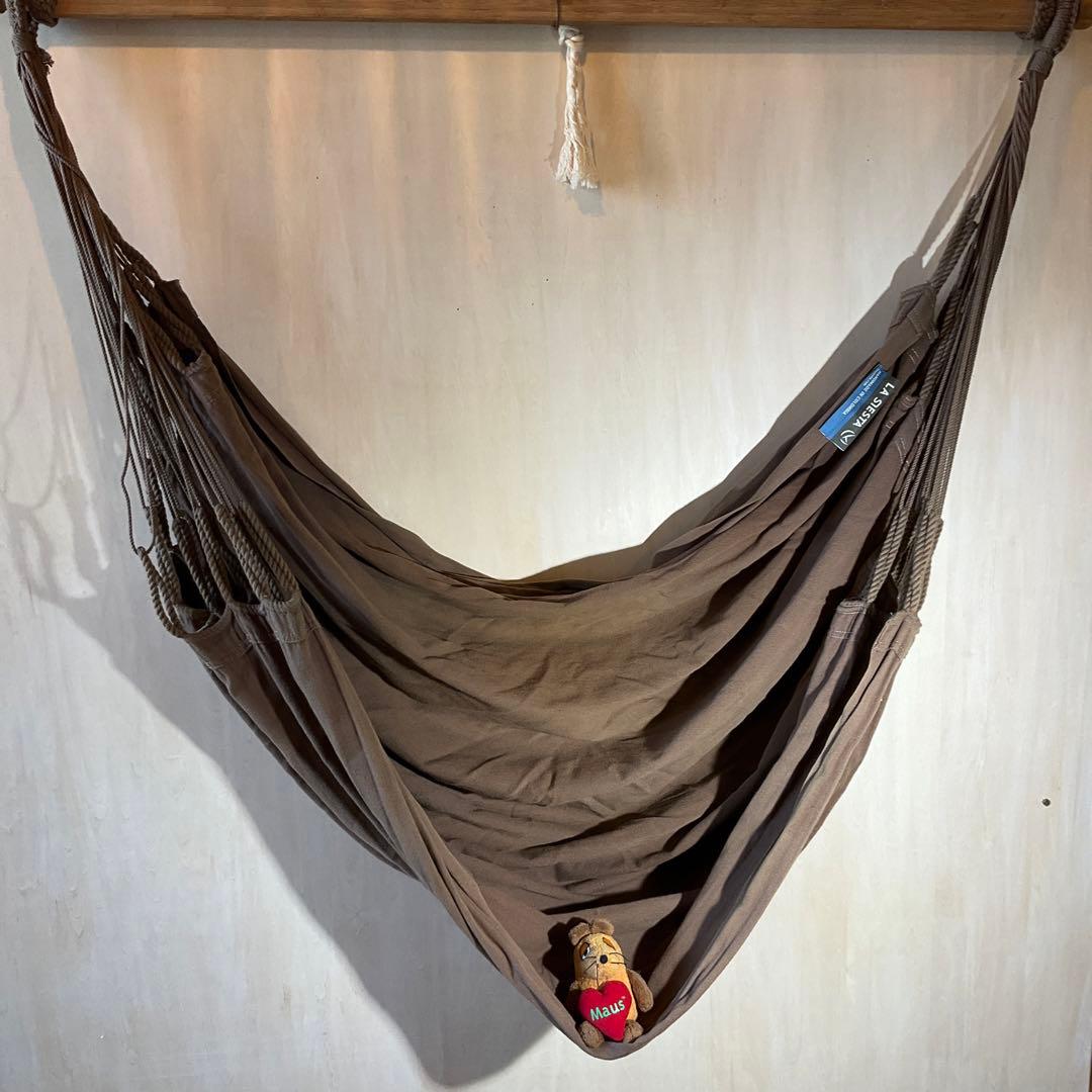 LA SIESTA ブラウン ハンモック　棒を除く