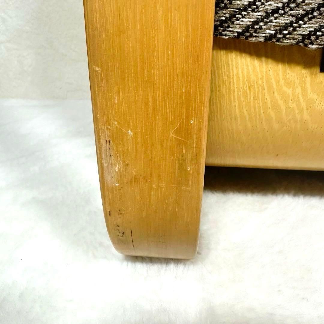 【ローチェア】腰痛防止　胡坐楽座椅子　新日本木工　曲木　低座椅子　希少　健康姿勢