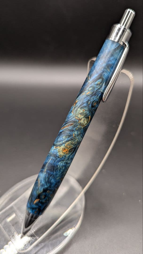 405ペン工房翌檜　スタビライズドウッドバーチバール　木軸シャーペン　ボールペン