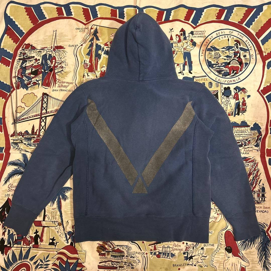 Champion USAFA スウェットパーカー L ネイビー フェード