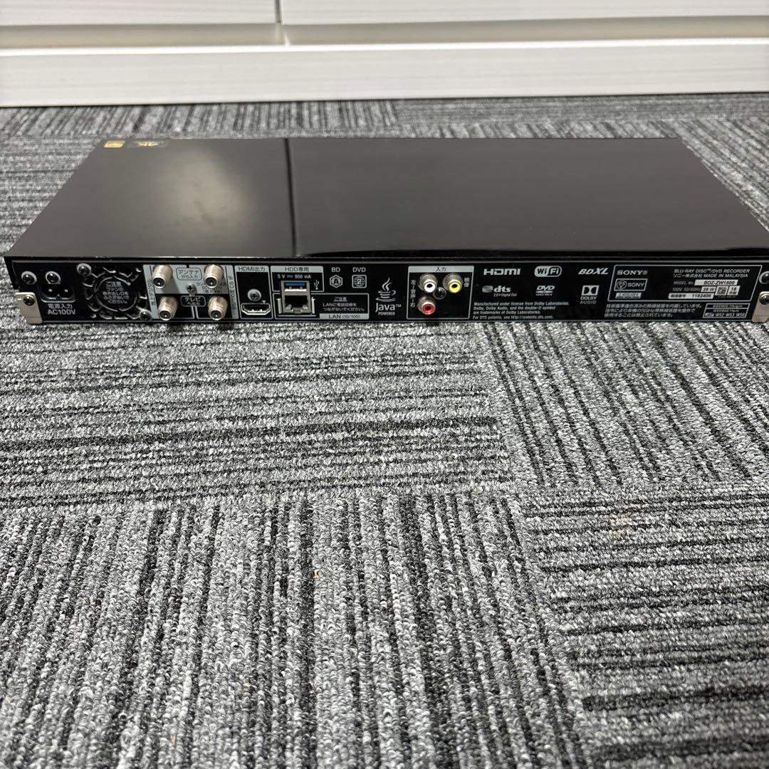 『SONY』BDZ-ZW1500 2018年製ブルーレイディスクレコーダー