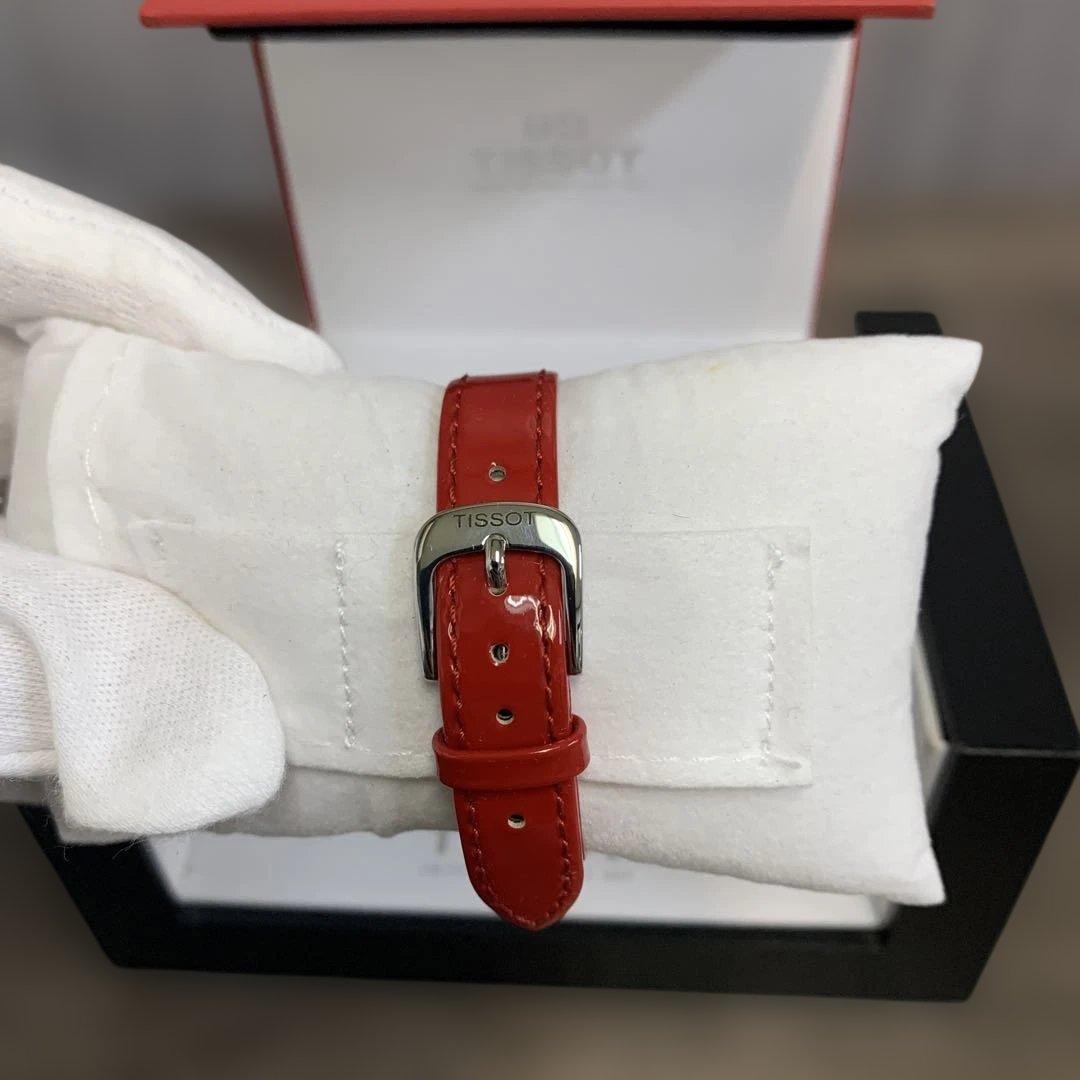 m122306m TISSOT 腕時計 ピンキー　レッドレザー　パール