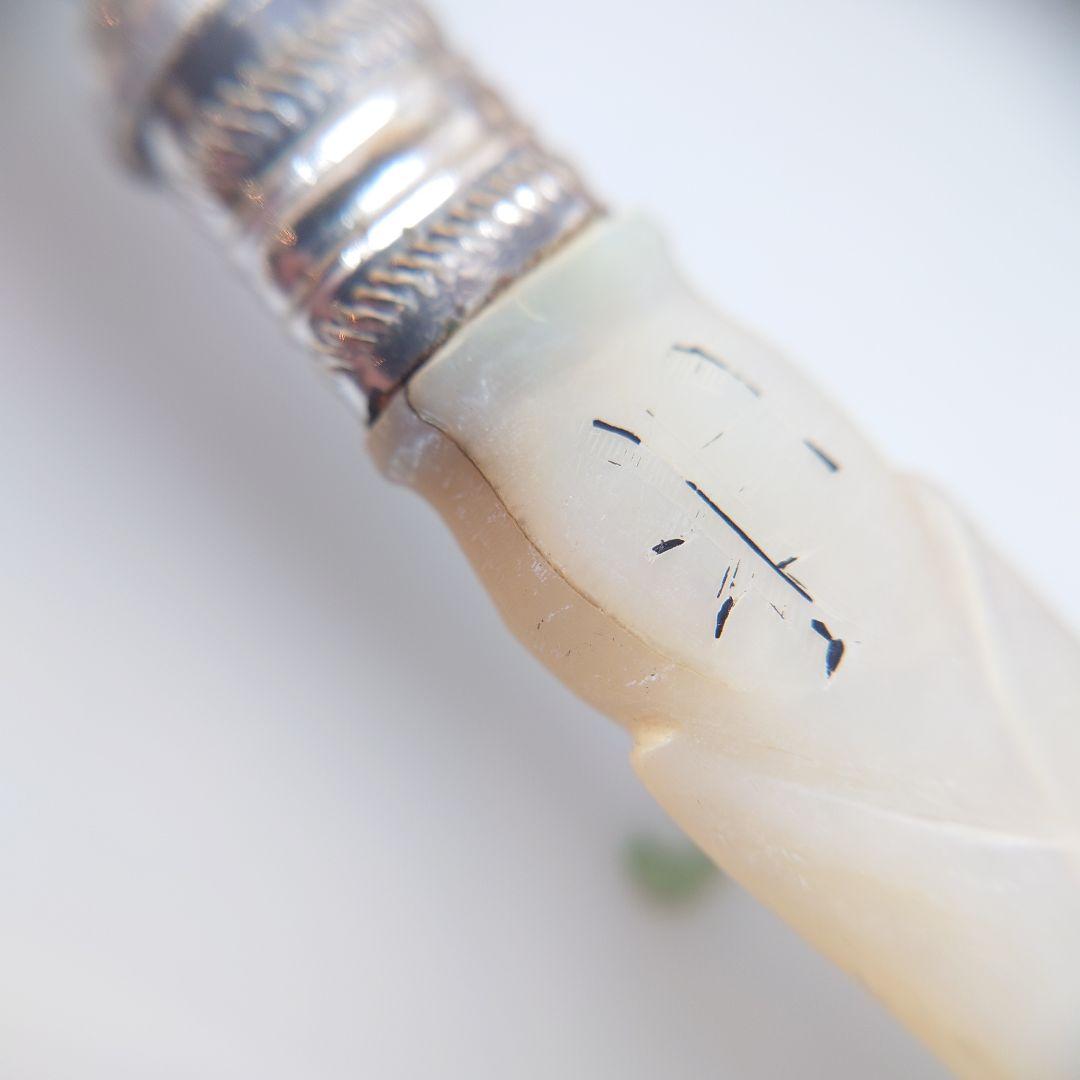 訳あり　白蝶貝　カトラリー　ナイフ　フォーク　マザーオブパール　アンティーク