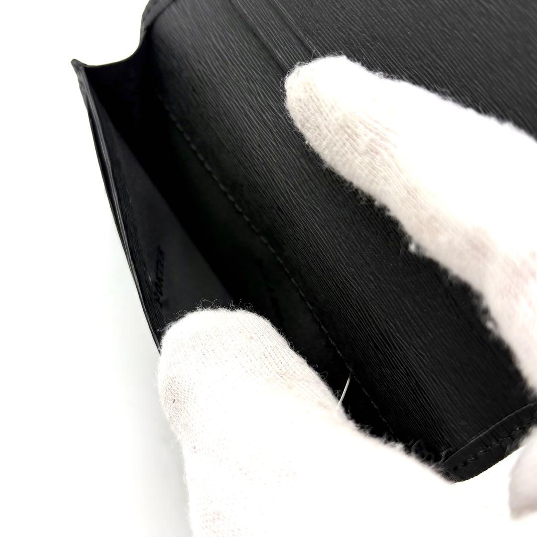 【未使用級】ポーター カレント カードケース 名刺入れ レザー ブラック