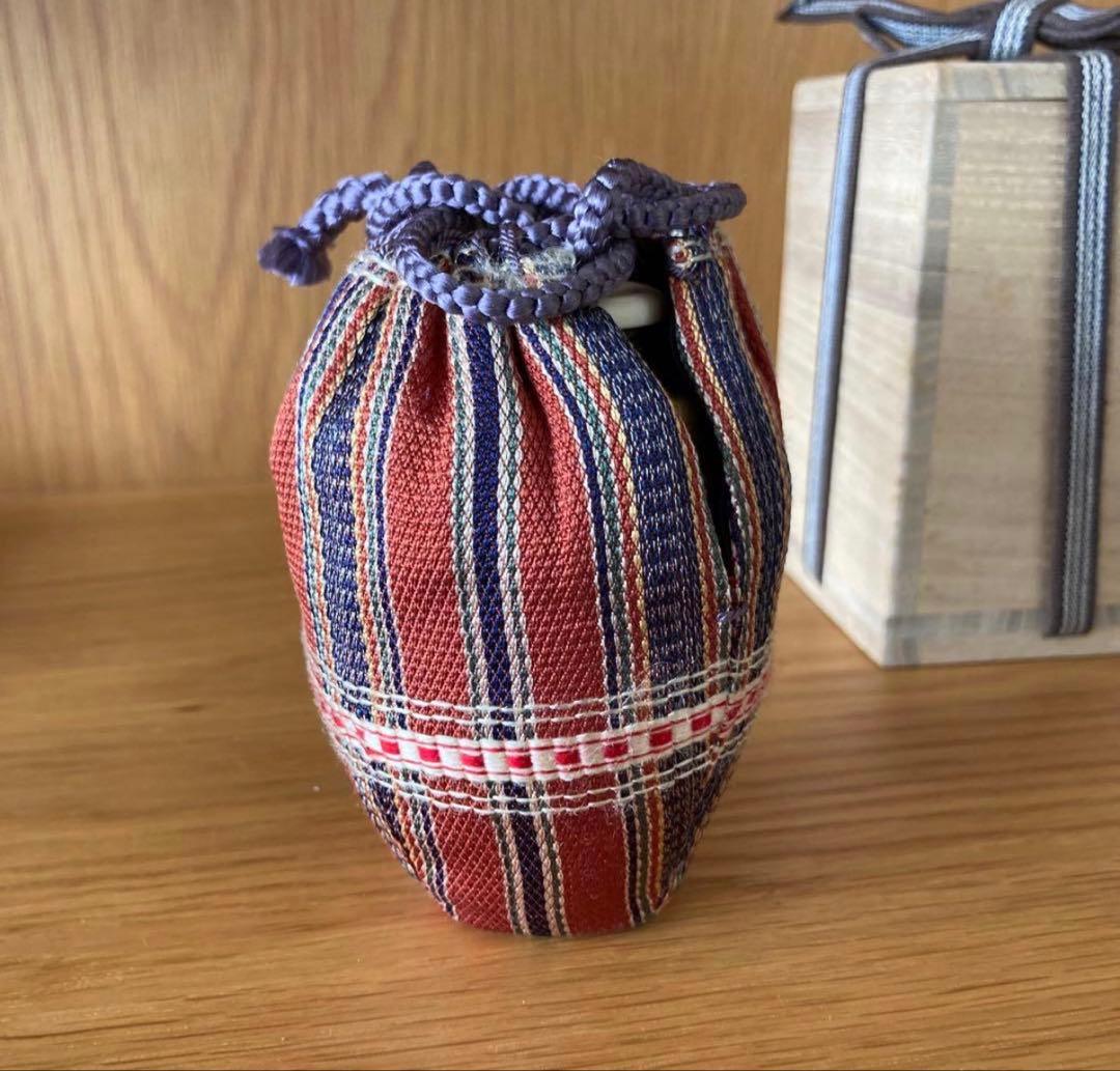 【茶道具】志戸呂焼 白幡鳳悦 造 茶入