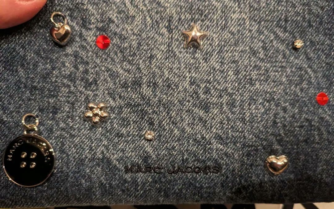 マークジェイコブス　ザトリンケット　チャーム　デニム　ミニデュアルバック　完売品