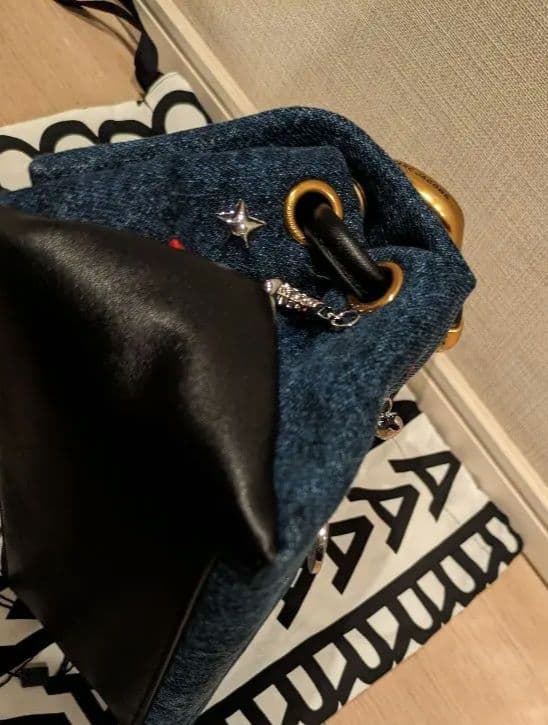 マークジェイコブス　ザトリンケット　チャーム　デニム　ミニデュアルバック　完売品