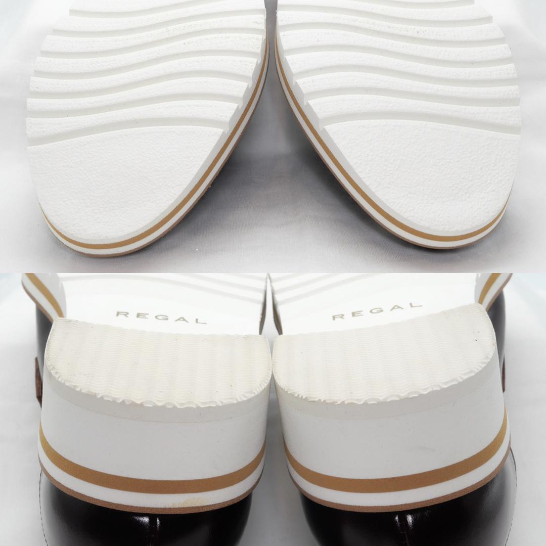 22.5　REGAL　リーガル　シューズ　厚底ローファー　ボルドー