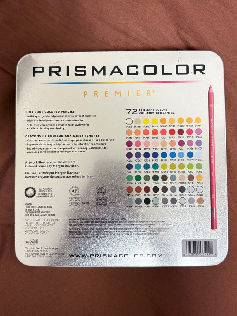 PRISMACOLOR Premier 72色油性色鉛筆セット