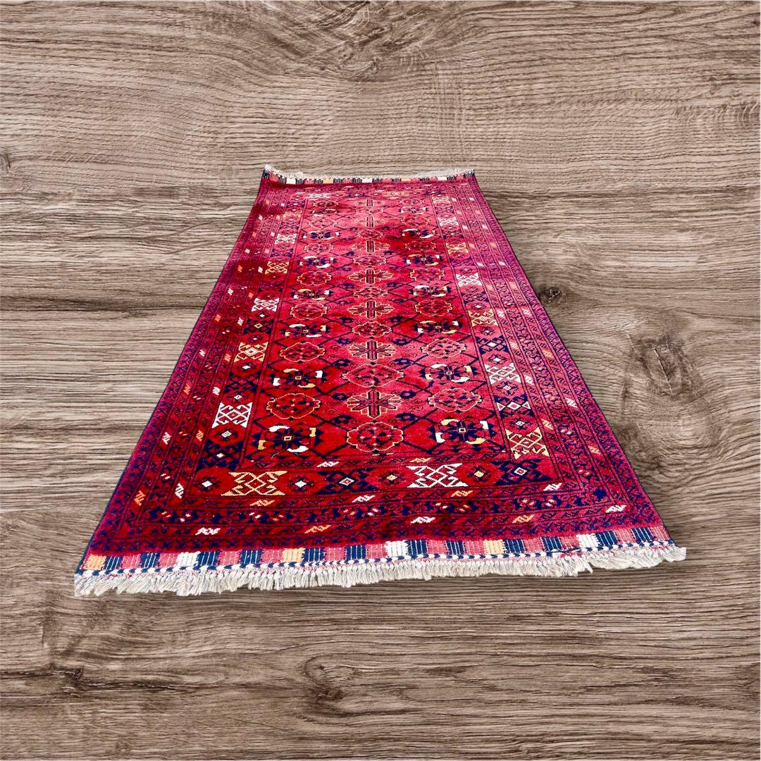 トルクメンペルシャ最高級ウールラグ./サイズ：107x210cm。.. .TR7