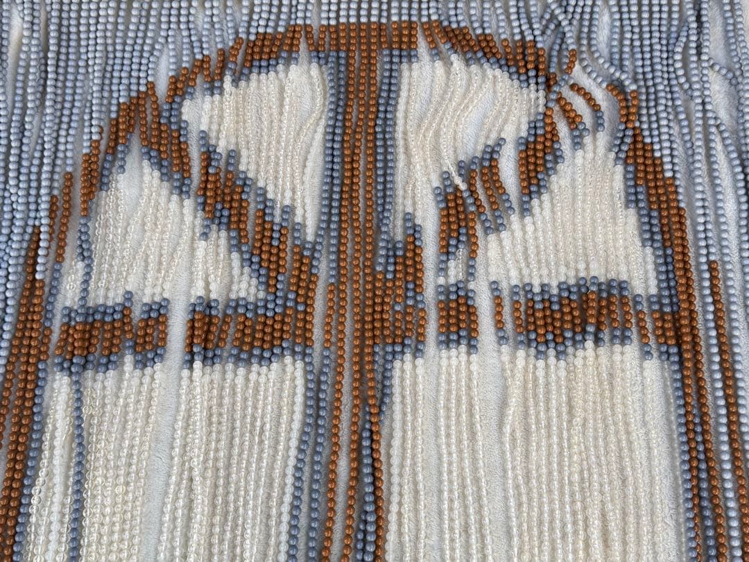 昭和レトロ　ビーズのれん　ロングタイプ　ビーズ　のれん　レトロ　懐かしい　当時物