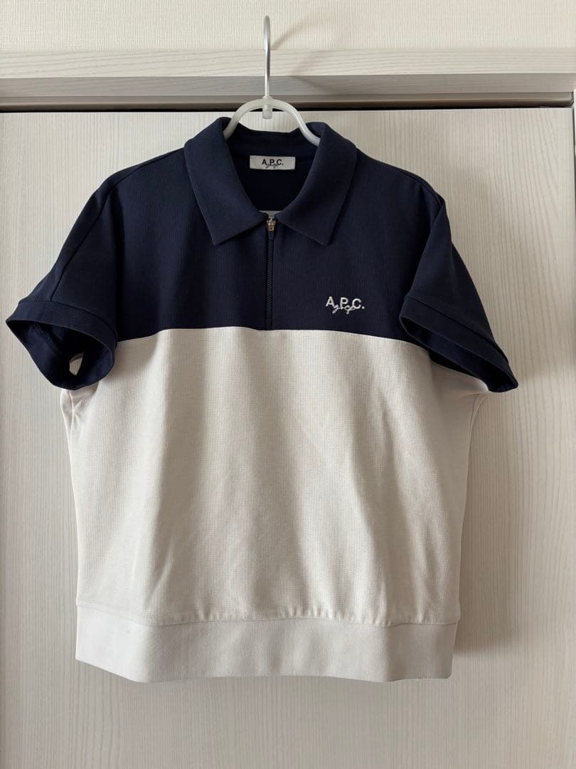 A.P.C. ゴルフ ポロシャツ ネイビー/ホワイト