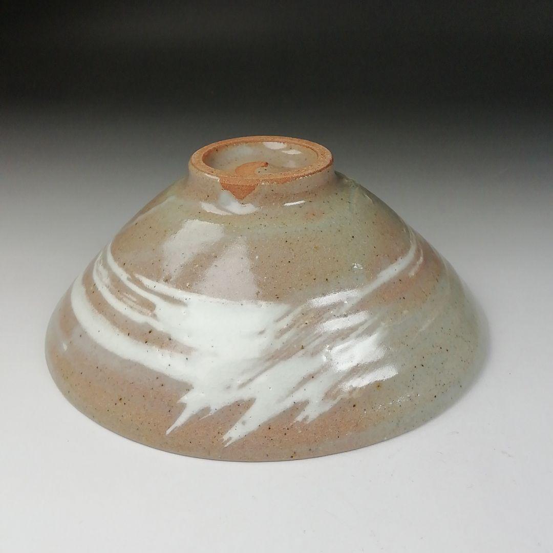 Ｔ６３３　茶碗　『刷毛目　平茶碗』『渡辺六郎』　共箱　抹茶碗　茶道具