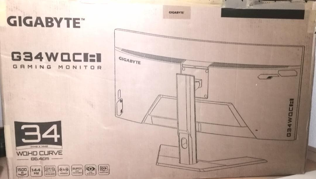 未使用！GIGABYTE GAMING Series G34WQC 34インチ