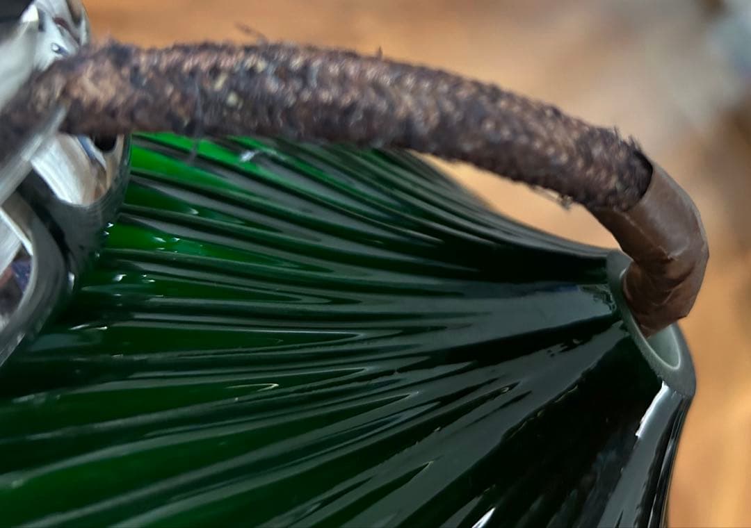 ペンダントライト　アンティーク　グリーンガラス 天井照明