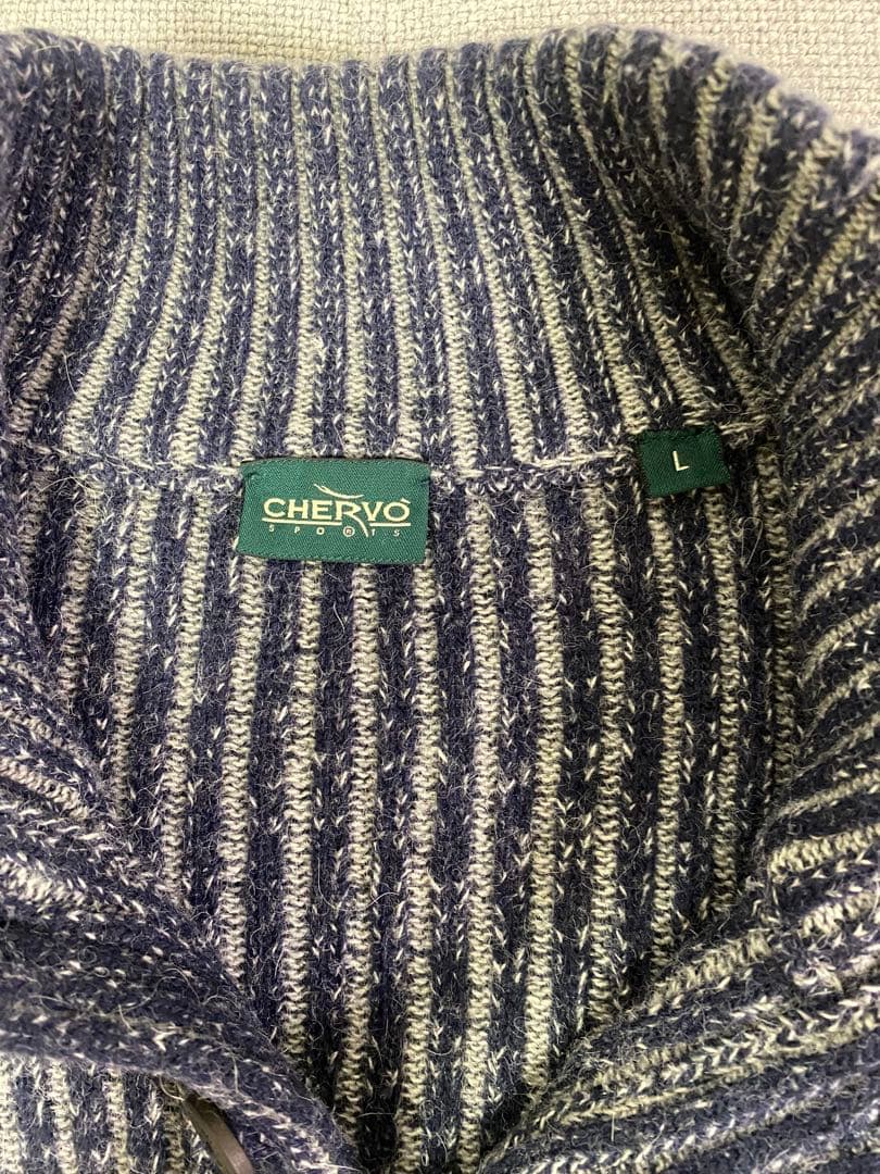 美品　CHERVO シェルボ　ゴルフ　ニット　メンズ　Lサイズ　シルク混