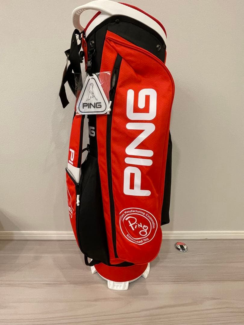 PING キャディバッグ レッド