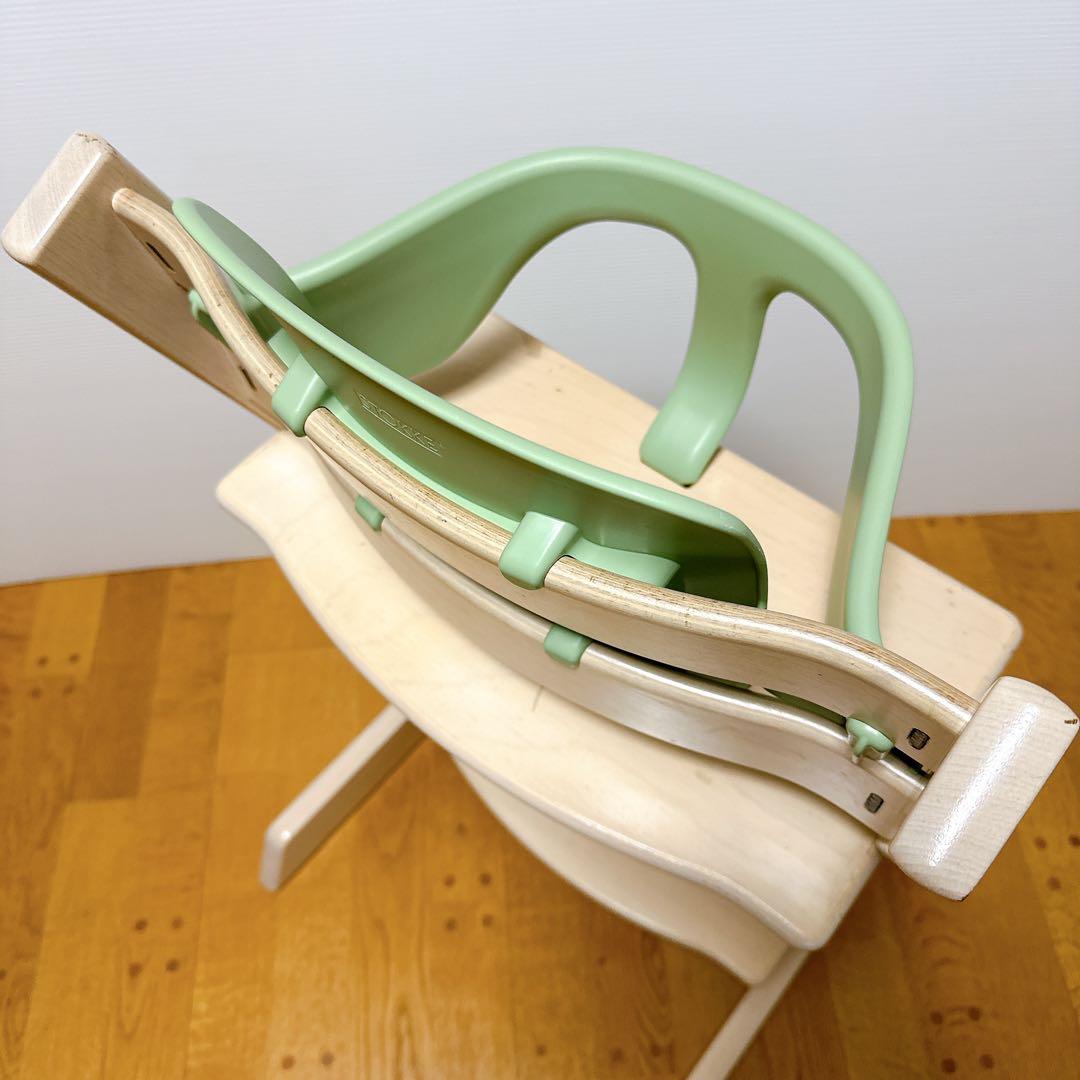 【新型ベビーセット付】シリアル4 ストッケ トリップトラップ ホワイトウォッシュ