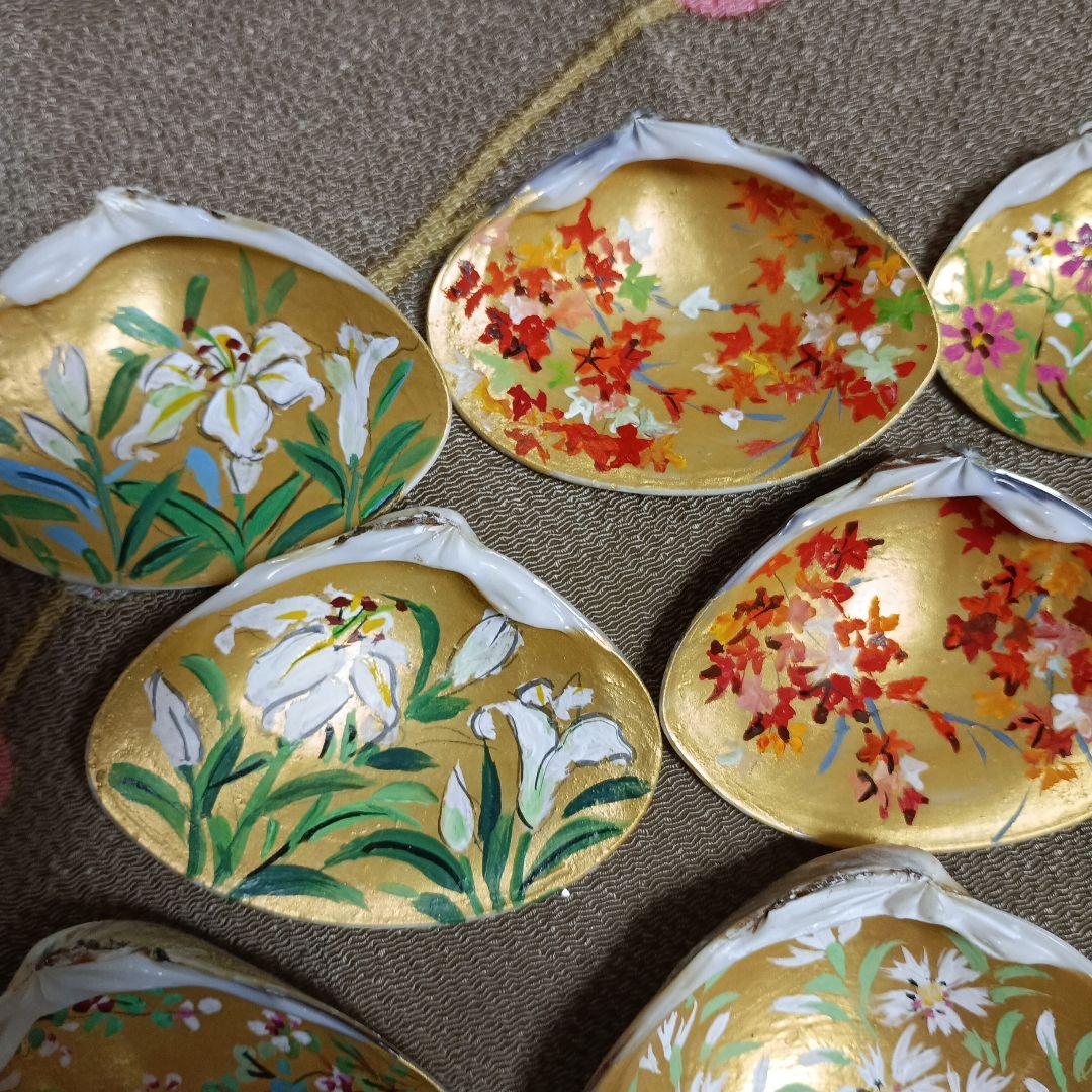 江戸友禅　貝合わせ　 7組セット