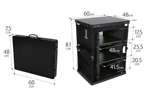 DOD　マルチキッチンテーブル　ブラック