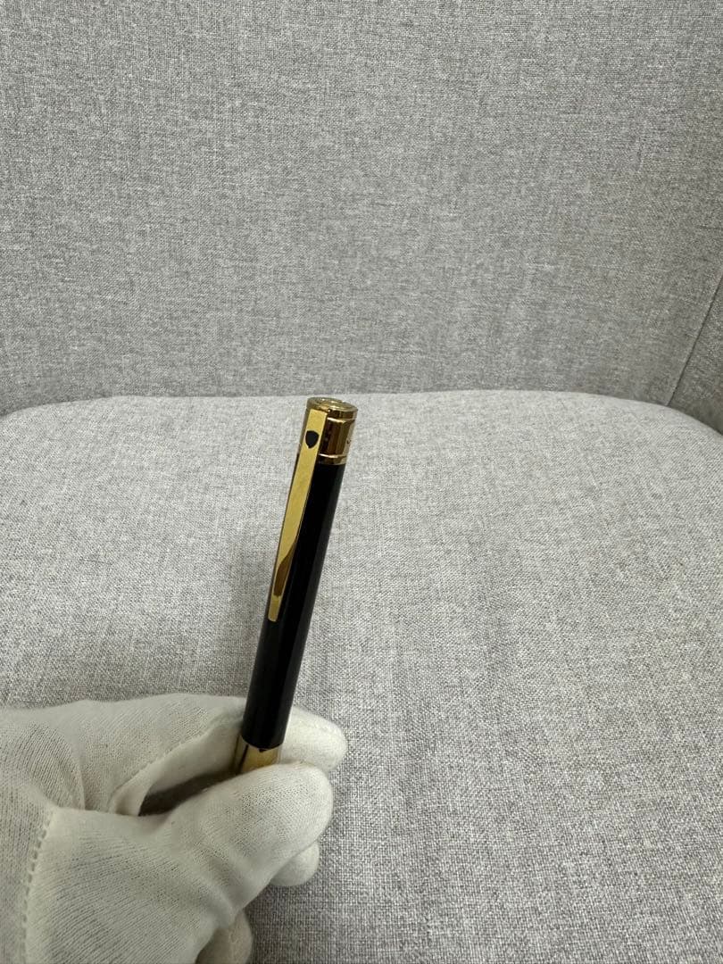 【S.T.Dupont】 D・イニシャル ボールペン ブラック・ゴールド