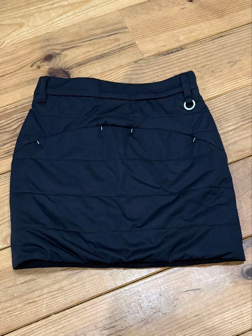 adidas 中綿ベスト×スカート セットアップ XS 黒 ゴルフ 防寒