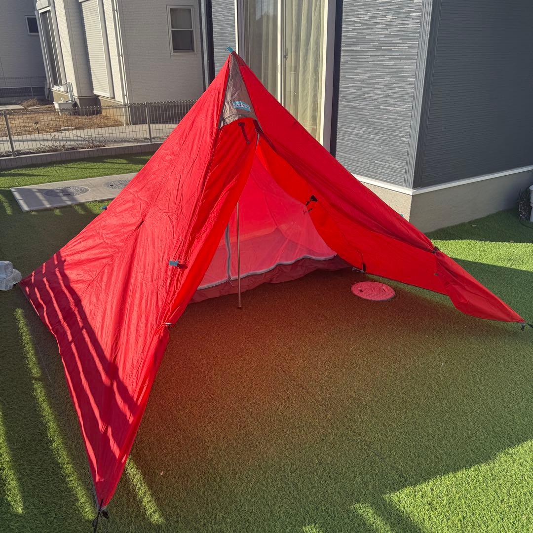 希少 テンマクデザイン　パンダテント レッド タープセット