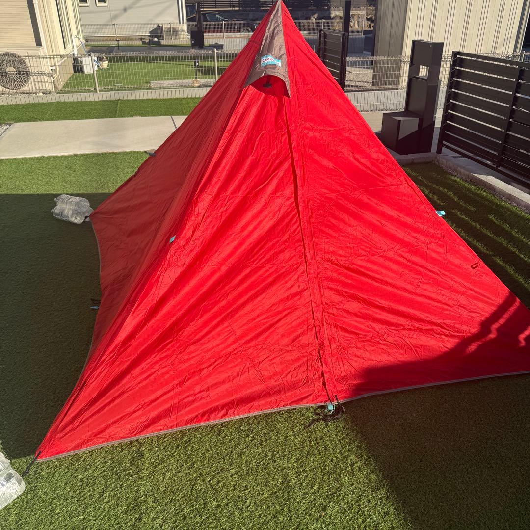 希少 テンマクデザイン　パンダテント レッド タープセット