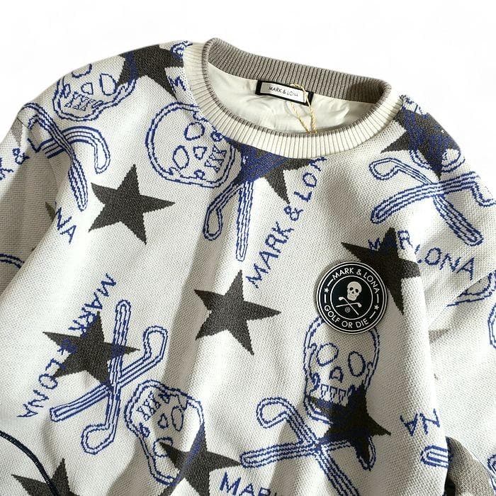 マーク＆ロナ ゴルフ スタースリンガーウィンドストッパー ニット ウェア XL